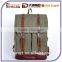 Vintage Canvas Rucksack Backpack Leather For College
