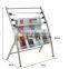 metal magazine and newspaper brochure display rack