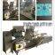 Double heads mitre saw cutting machine with Cutting length 435-4200mm and conveyor with feeding roller