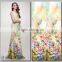High quality beautiful color rose rayon printing fabric made in china
