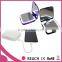 High demand compact lighted pocket mirror with 3000mAh power bank