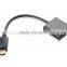 Black Mini DisplayPort/ DP Male To VGA Female Cable Converter Adapter