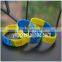 Custom YELLOW & BLUE DOWN SYNDROME AWARENESS WRISTBAND