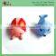 PVC animal with BB whistle bath toy capsule toy