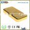 Wholesale 6000MAH portable gold bar power bank