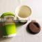High Quality Double Wall Ceramic mugs with silicone sleeves and covers