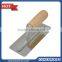 Stainless Steel Plastering Trowel with Stripes Banana Wooden Handle