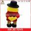 new design plush yellow doll custom figure dolls with clothing soft fabric doll toy with hat