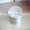 Good quality round polished no print metal tin box