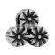 Ready Stock 7 Designs Big Hole Vintage Tone Stainless Steel Flowers European Charms Beads For Bracelet Jewelry Making SEB-LG289