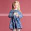 DK0017 dave bella 2015 autumn fashion printed princess dress kids ethnic dress girls clothes girls dress fairy dress