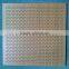 Wooden perforated acoustic ceiling tiles