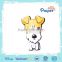 Paiper shaking head happy dog puzzle 3d paper animal set