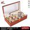 10 watch Clear Top solid Wood Display Case Box