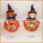 wholesale ceramic hawlloween pumpkin with tealight holder