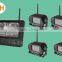 2.4GHz wireless backup reversing kit 7" wireless rear view system with wifi night vision IR camera 4 video in