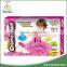 Intelligent diy sand toy summer toy with 500g color sand and molds