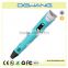 3D Promotional Pen Plastic Body Type and Yes Novelty 3D Printer Pen(Blue )