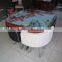 1 table and 4 chairs dining set saving more space