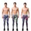 Custom Running Gym Leggings Mens Compression Long Fitness Tights Pants Yoga Sport Leggings Wholesale Sublimation Paterrn Leggins