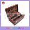 Wooden gift box for 2 wine bottles