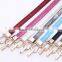 fashion simple ladies and women's snakeskin pattern crown buckle all-match slim decoration waist belt