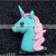 Factory wholesale cheap emoji power bank PVC American unicorn power bank emoji battery charger unicorn battery charger