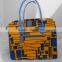 High Quality PU Mix Africa Wax Fabric Lady Bags Wholesale