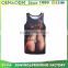 Latest Design 3D printing sublimaiton all over priting tank top for men
