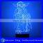 Creative Jedi 7 Colors Light Flashing LED Night Light Room Decoration Vision 3D Night Light