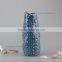 BSCI SEDEX Audit Popular Blue Ceramic Flower Vase for Home Decoration