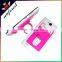China supply American market popular custom 3M adhesive sticker silicone cell phone credit card holder with clap stand