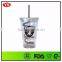 Plastic translucent Slurpy Tumbler with curly straw 16 oz