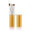 5Pcs Makeup Brush Set Eyeshadow Brush Eyeliner Brush Cosmetic Round Alloy Tube Holder 5 Optional Color