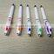 Trending hot products White Solid color barrel 13.9 cm factory plastic pen BPP0012