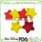Food grade lovely colorful star shape silicone cake mold