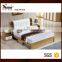Wood Bed Set With Synthetic Headboard