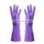 Summer cut resistant poly force single leather laundry washing necessities Department Store cleaning Rubber household gloves