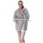 2015 New Designer Women Two-Tone Snuggle Fleece Plus Size Hooded Cardigan For Ladies