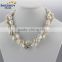 Freshwater cultured pearl necklace 15mm AA baroque irregular shaped pearl necklace