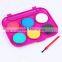 High quality 6 colors dry student watercolor cakes,solid pigment for kids watercolor painting
