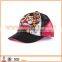 sublimated custom logo running mesh sport cap