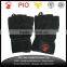 leatherer fingerless weight lifting gloves