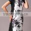 Pretty Steps 2016 lady Summer Casual short sleeve dress New design Summer Fashion Dress leaves print woman dress