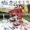 33pcs camping cookware mess kit with handbag