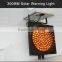 High brightness 300mm solar power warning light led traffic signal