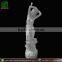 Hand Carved Sexy White Marble Nude Girl Garden Statue