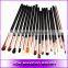 Professional 29 piece best copper rose gold makeup brushes set brushes cosmetics makeup artist supplies speciallized makeup bag