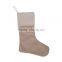 Factory Wholesale Plain Cotton Christmas Decoration socks