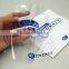 logo print transparent plastic label